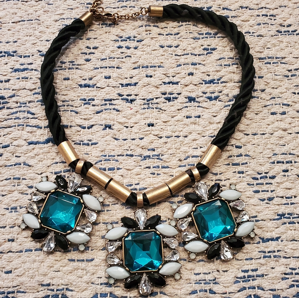 J.Crew Emerald Jewel Necklace